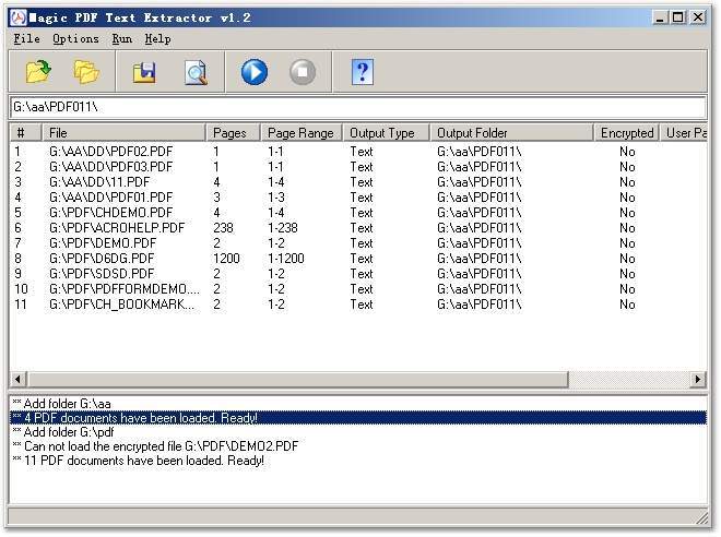 Magic PDF Text Extractor Screenshot